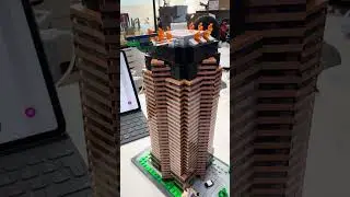 LEGO Die Hard Nakatomi Plaza build complete #lego #diehard #nakatomiplaza