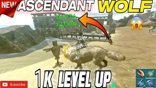 Ark survival evolved mobile/  Ascendant wolf 1k level up with God console using #arkmobile #ark