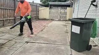 Should have seen the look on his face Part4 #backyard #yardcleanup #freemowing #egotools