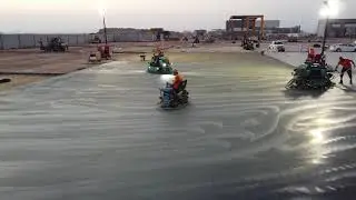 Acabamento de pavimentos industriais, marmorito, pisos afagados, Dallagem(cimenteiro) com bipais.