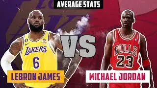 LeBron James vs. Michael Jordan. Comparison of average statistics