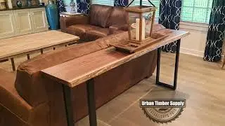 Live Edge Walnut Sofa Table