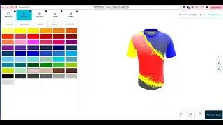 3D configuration TShirt using Three.js, React three fiber and webgl