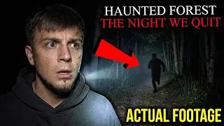 (TERRIFYING) THE NIGHT WE QUIT - CAMPING IN HAUNTED FOREST - SOMEONE FOLLOWED US CAUGHT ON CAMERA