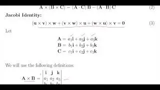 Triple Vector Product Identities and Jacobi Identity