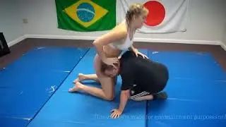 BOY CAN&rsquo;T ESCAPE 😲 GIRL DOMINATES MATCH #bjj #nogi #jiujitsu #wrestling