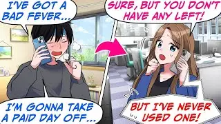 I Never Took a Day Off for 10 Years, But When I Decided to Call in Sick, the CEO&hellip;[RomCom Manga Dub]