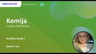 Analitička kemija 1-Kemijska ravnoteža