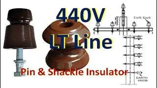 LT 440 V overhead line, Porcelain Pin Insulator, Shackle Insulator, Specification,  application