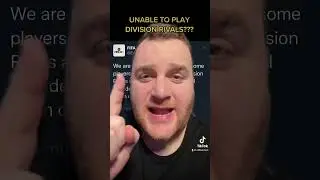 UNABLE TO PLAY DIVISION RIVALS #shorts #fifa23