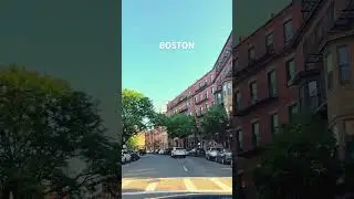 Driving in Boston City 🏙️ USA 🇺🇸 #driving #usatour #boston #massachusetts