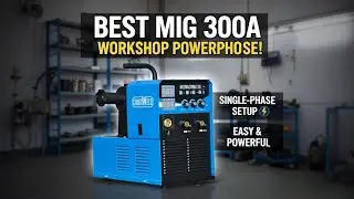 Сварочный аппарат MIG-300 Amp | Портативный встроенный механизм подачи проволоки | Работает на од...