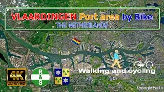 (4K) VLAARDINGEN PORT AREA BY BIKE (The Netherlands) Cycling through Vlaardingen neighborhoods.