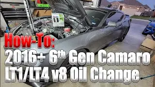 2016+ 6th Gen Camaro v8 LT1 & LT4 Oil & Filter Change How-To!