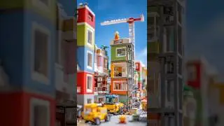 Lego membangun rumah / Lego house building #lego #lego house #legoactivity