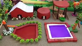 how to make diy farm miniature for cow shed farming tractor
