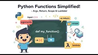 Python Functions Explained | Arguments, Return, Scope & Lambda in One Video!