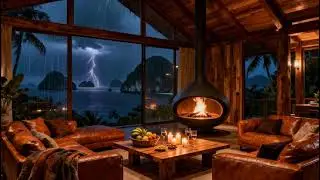 Night Jazz & Rain Sounds 🌧️ Powerful Music to Sleep Fast and Deep