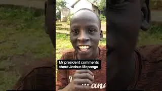 Этот молодой мудрец, господин президент, комментирует Джошуа Мапонгу Марару III