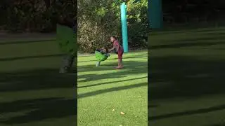 dizzy little boy falls