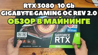 Идеальная Gigabyte RTX 3080 10Gb Gaming OC REV 2.0 в майнинге. Полный обзор.