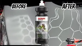 polishing nissan with sonax perfect finish  ￼￼