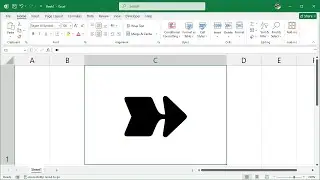 How to Insert the HEAVY WEDGE-TAILED RIGHTWARDS ARROW in Excel