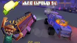 Monster Cars vs. Infected School Bus | Zombies Caught the Bus in Blockapolypse Zombie City
