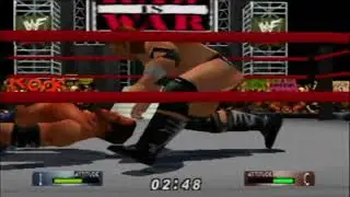 WWF Wrestlemania 2000 - N64 Gameplay - Triple H vs The Rock