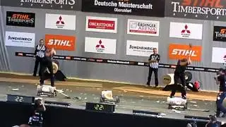 Stihl Timbersports 2013 Oberstdorf : Underhand Chop : Steffen Graf - Stefan Stark