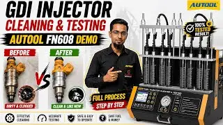 AUTOOL FN608 Fuel Injector Cleaner & Tester | Full Demo, Features, Specifications | 8 cylinder