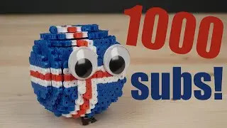 3D Perler Bead Countryball Tutorial! 1000 Subscriber Special