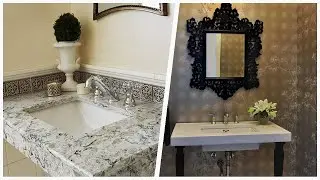 75 Mid-sized Victorian Powder Room Design Ideas You'll Love 🔴