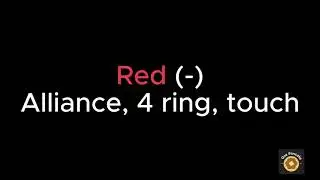 6277B - Red (-) Alliance, 4 ring, touch
