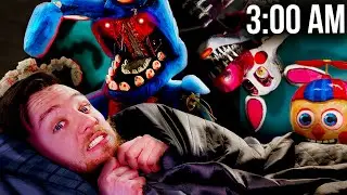 I Spent 24 Hours TRAPPED with Real FNAF Animatronics!
