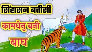 32 पुतलियों वाला सिंहासन || कामधेनु बनी बाघ || sinhasan battisi story || 32 putli story