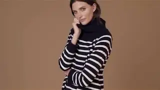 Meet the Josee Striped Turtleneck