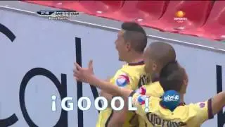 Gol de Rubens Sambueza - Am&eacute;rica 1 Vs 0 Pumas