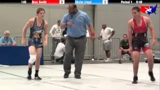 Broc Smith vs. Skyler Lloyd at 2013 West Jr. Freestyle Regional