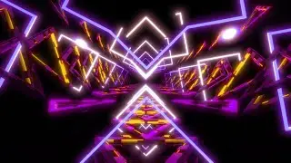 Trangle Light Tunnel VJ Loops Abstract Art Motion Background Sci fi Trippy Psychedelic Visuals