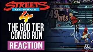 STREETS OF RAGE 4  GOD TIER COMBO RUN KOSO DRAGON REACTION