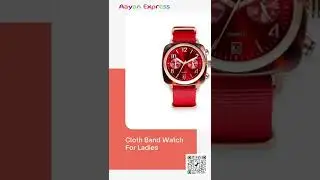 Cloth Band Watch For Ladies #aayanexpress