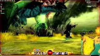 Guild Wars 2 - killing the Dragon - Blightghast the Plaguebringer