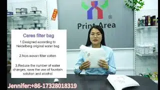 Ceres filter bag for offset printing machine