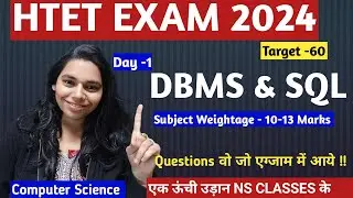 DAY 2- NORMALISATION IN DBMS || #nsclasses #htet