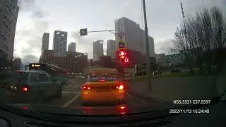 Driving in Moscow city: поселение Первомайское  - Марьино - Текстильщики 13/11/2022 (4x-10x)