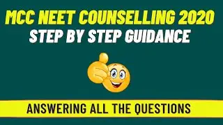 MCC NEET COUNSELLING 2020 - VERY IMPORTANT POINTS  | MUST WATCH FOR NEET 2020 ASPIRANTS 🔥🔥🔥