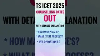 TS ICET COUNSELLING DATES 2025|| isicet updates||TS ICET KEY|| TS ICET counselling process