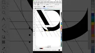 Letter AD Logo Design in Coreldraw #shortvideo #shorts
