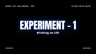 Blinking LED Raspberry Pi Tutorial #msrit #iotlab #ece #vtu #ramaiah #raspberrypi #ledblinking